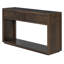 Console rustique en bois avec tiroirs de rangement et tablette ouverte-39498496