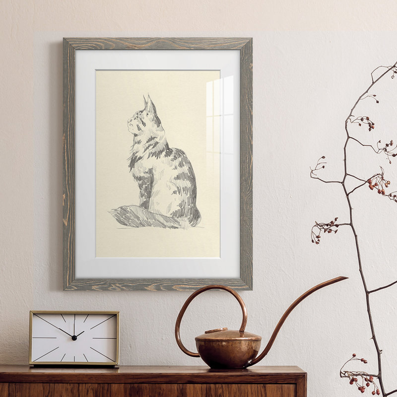 House House II - reproduction de cadre photo, Gris, H 38 po x l 28 po x P 1 po