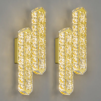 Wall Sconce Modern Bathroom Sconces Led Vanity Wall Light Oval Crystal Sconces Wall Lighting For Bathroom Bedroom Living Room Hallway