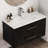 36-Inch Ceramic Bathroom Sink, Fits 36-Inch Vanity,Pre-Drilled Faucet Hole,Modern Minimalist Design,Durable & Easy To Clean-122070057