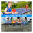 Foldable 4.5FT Table Tennis Table, Portable Ping Pong Table with MDF Playing Surface