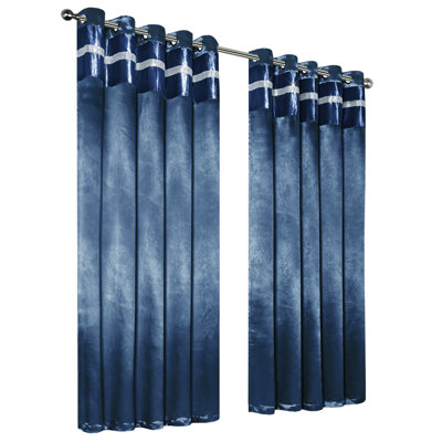 Serino Polyester Room Darkening Curtain Pair