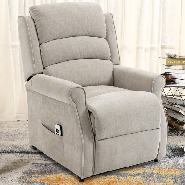 Red Barrel Studio® Upholstered Lift Assist Power Recliner & Reviews ...