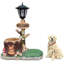 Statue de jardinière pour chien Rottweiler, décoration de jardin en résine pour jardin