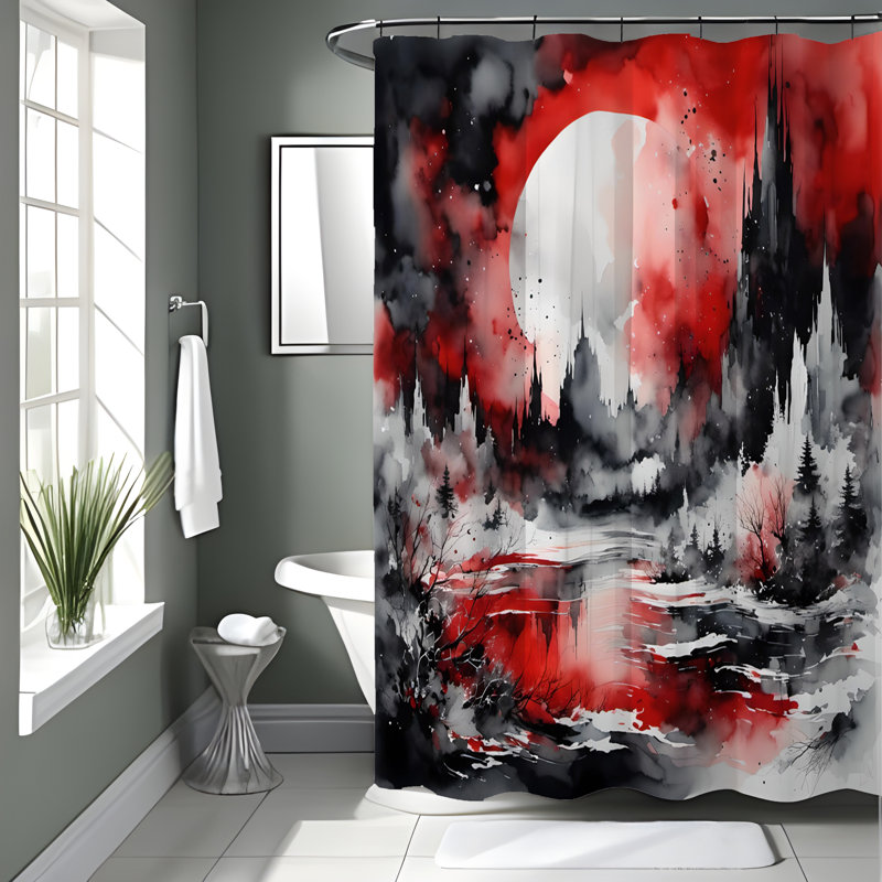 Rideau de douche Edeline, H 72 po x l 70 po