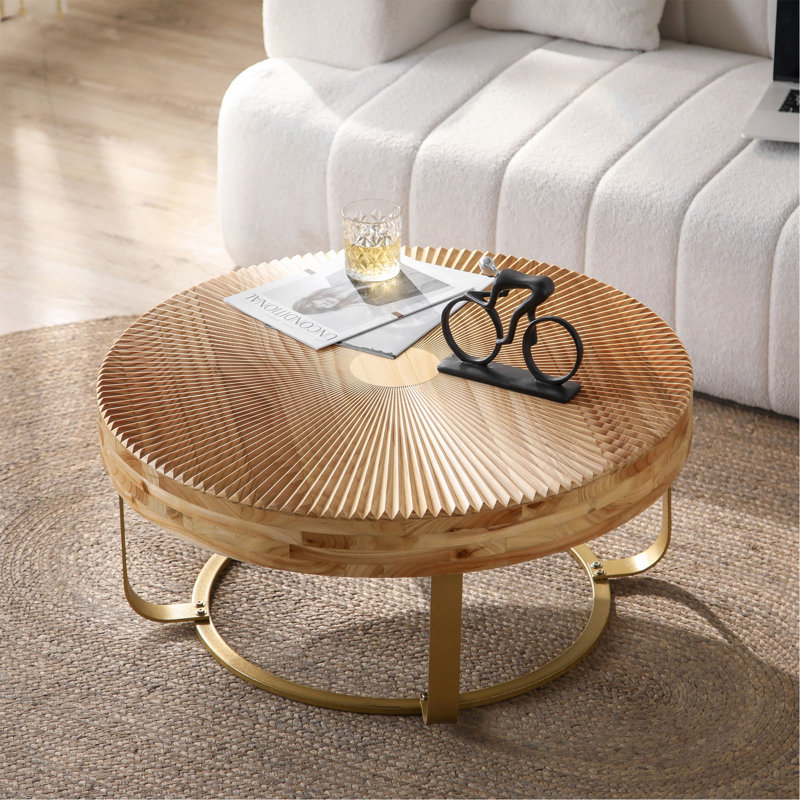 Table basse moderne, Doré