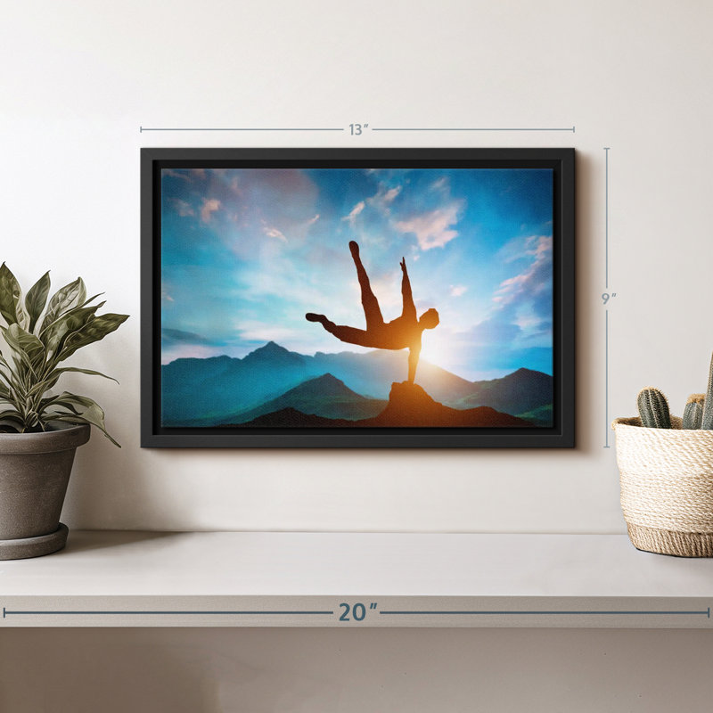 Impression sur toile Mountain Jump, H 9 po x l 13 po