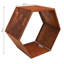 Porte-bûches d'extérieur en acier laminé à froid et robuste Honeycomb