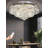 Jarrid Elegant LED Crystal Tiered Ceiling Light, 32" Flush Mount Chandelier Light with Remote Control