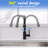 Kitchen Sink Faucet, Black Kitchen Faucets With Pull Out Sprayer Stainless Steel Kitchen Faucet-121210018