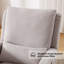 Chaise berçante de 27,5 po de largeur avec pieds en bois massif et coussin lombaire ergonomique-1722160029