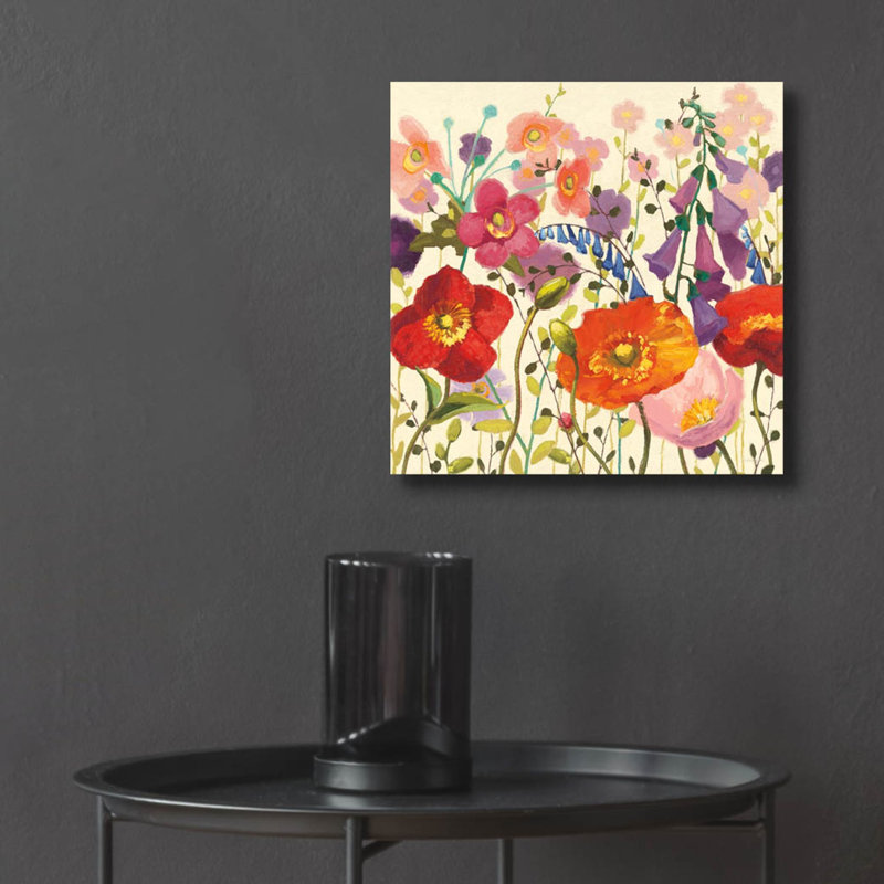 «Couleur Printemps 3» par Shirley Novak, art mural en verre acrylique, H 12 po x l 12 po x P 0,13 po