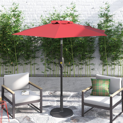 Auman 90" Market Umbrella with Crank Lift