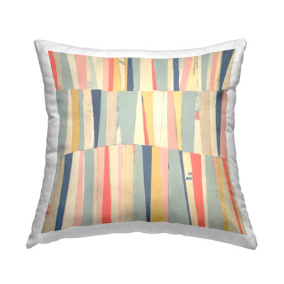 Coussin Pastel Linear Abstraction