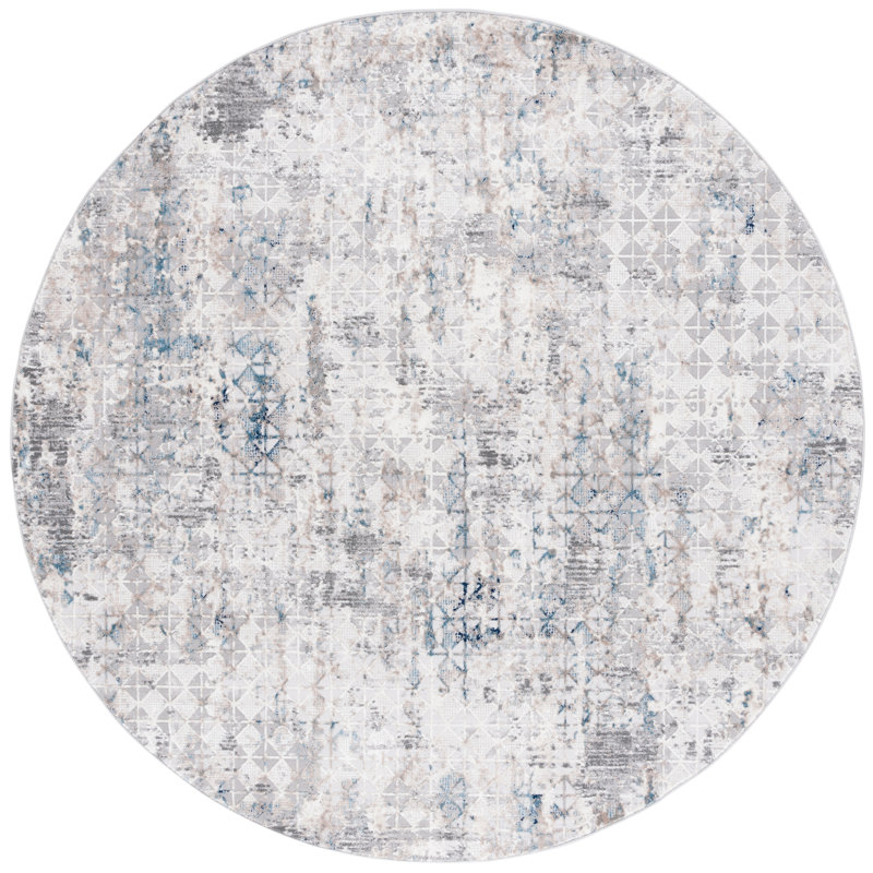 Vogue Performance Abstract Rug, Round 6'7"