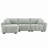 Jadier 110" Modular Boneless Sectional Sofa-728586901