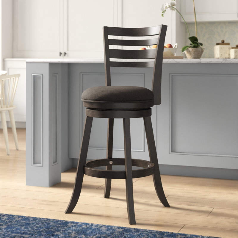 Tabouret de bar et de comptoir Buckelew, Tabouret de comptoir (assise de 24 po de hauteur), Gris