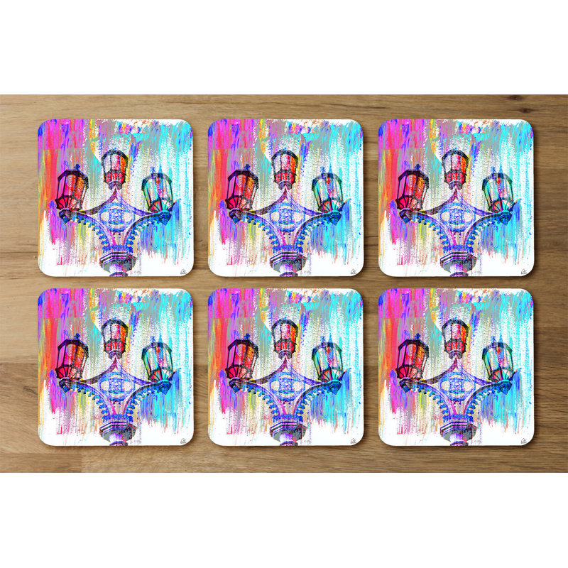 Square 6 Piece Coaster Set