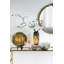 Sablier décoratif au design profilé transparent et sable terre cuite