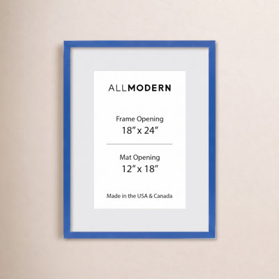 Willin Solid Wood Picture Frame with Mat