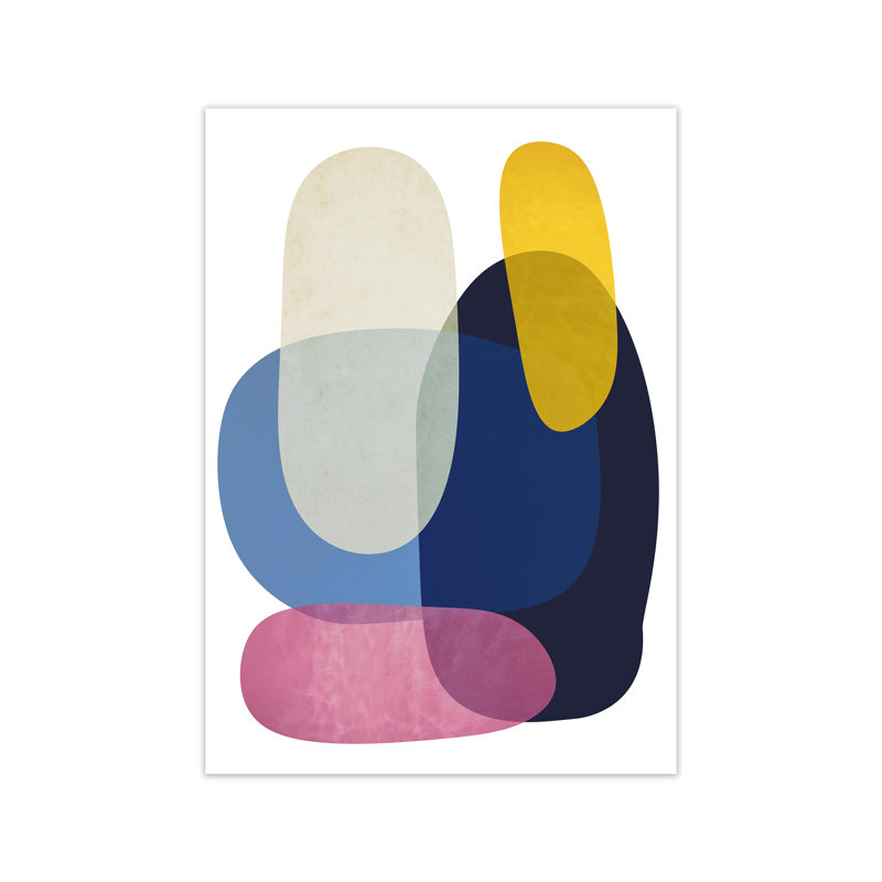 Abstract Pebbles 2 Original - Print, 84cm H x 59cm W x 1cm D, No Frame