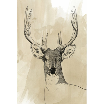 " Burnished Buck II " by Grace Popp Painting Print