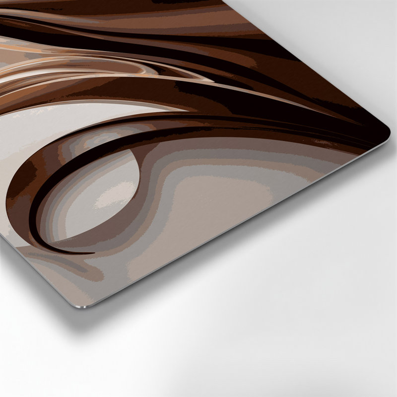 Gradient Abstract 55, art mural gris en métal, H 20 po x l 30 po