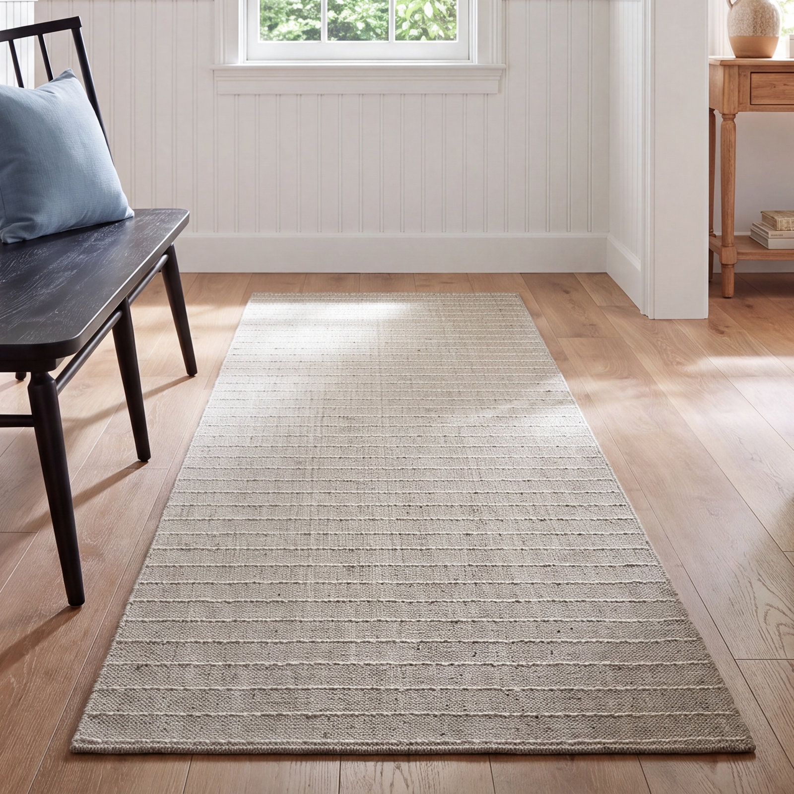 Amita Handmade Natural Rug, Runner 2'3" x 8'