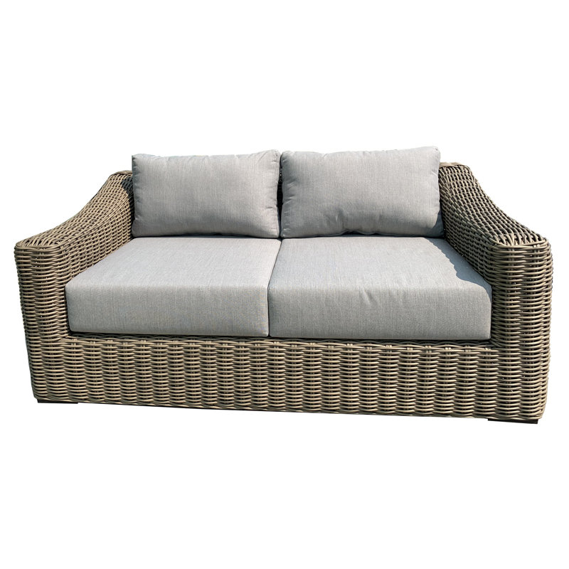 Causeuse de patio avec coussins