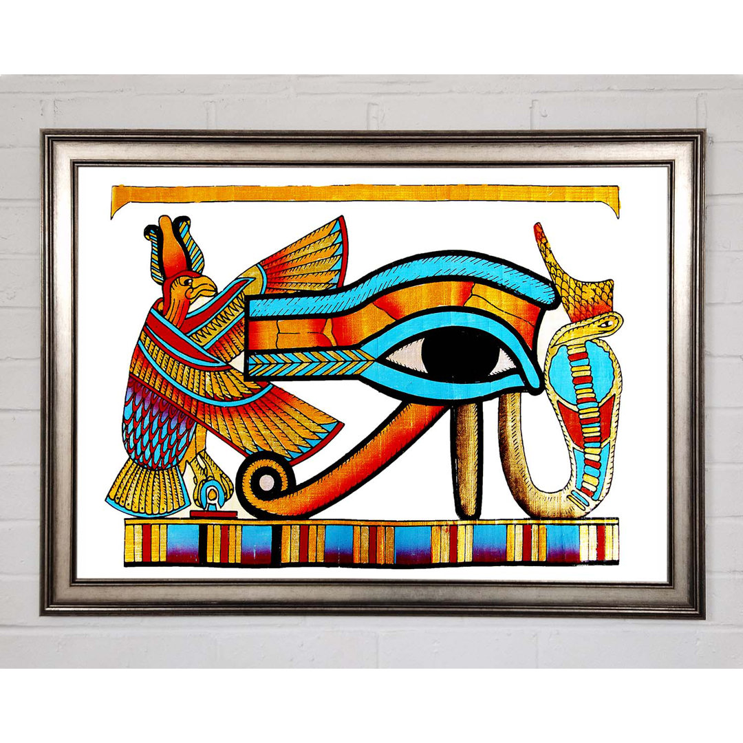 Gerahmtes Leinwandbild Egyptian All Seeing Eye Of Ra