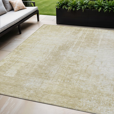 Tapis intérieur lavable abstrait taupe 5 pi x 8 pi
