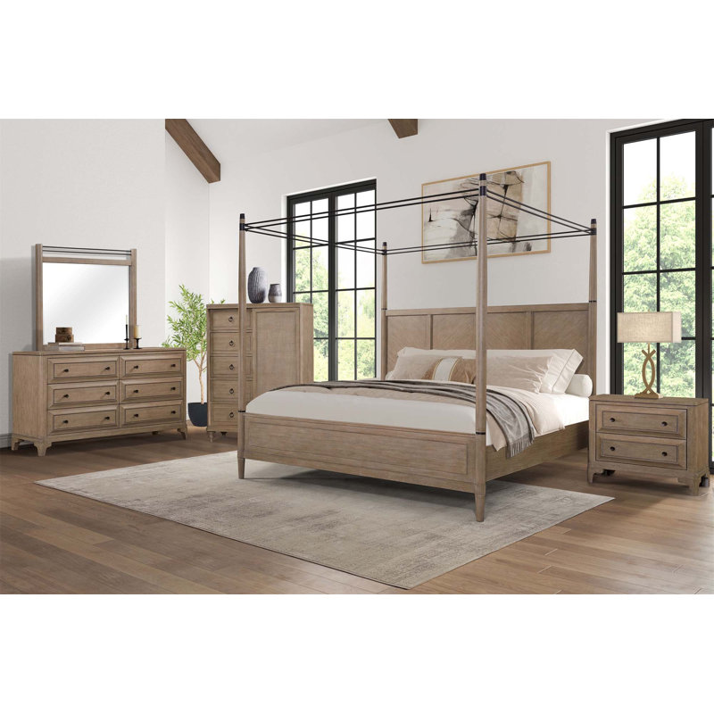 Commode 5 tiroirs finition sable