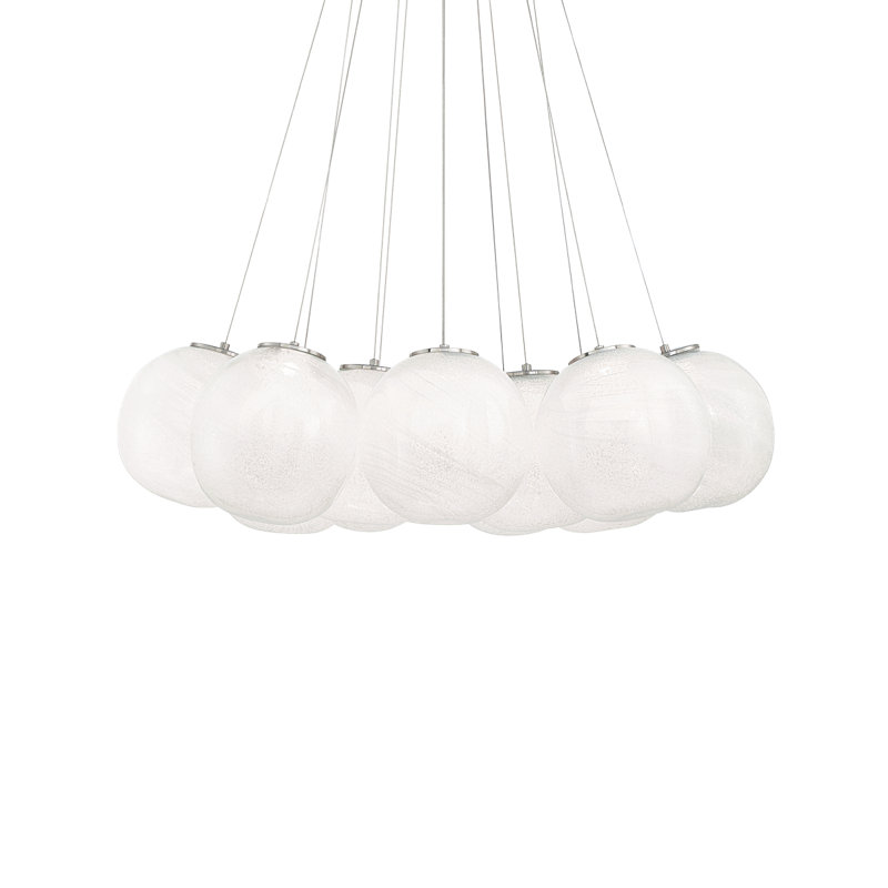 Lustre en globe 12 lumières Cosmic Glass