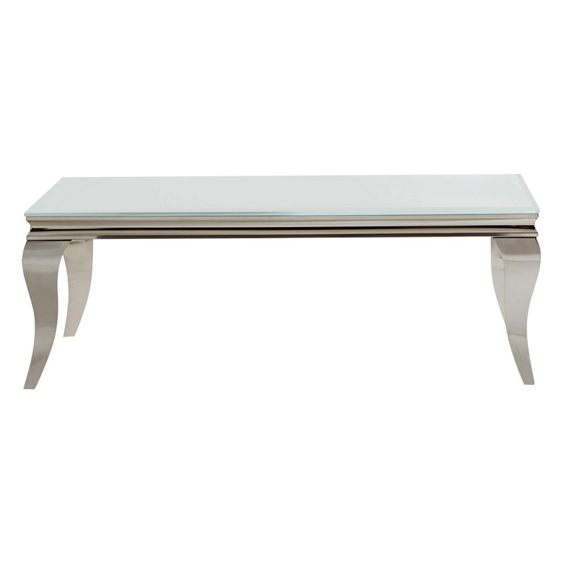 Dace Glass Top Coffee Table, Clear