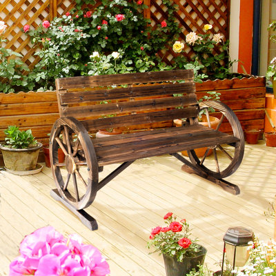 Solid Wood Fir Outdoor Bench