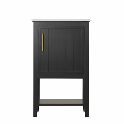 Meuble-lavabo de 20 po avec lavabo, durable et imperméable pour les espaces compacts