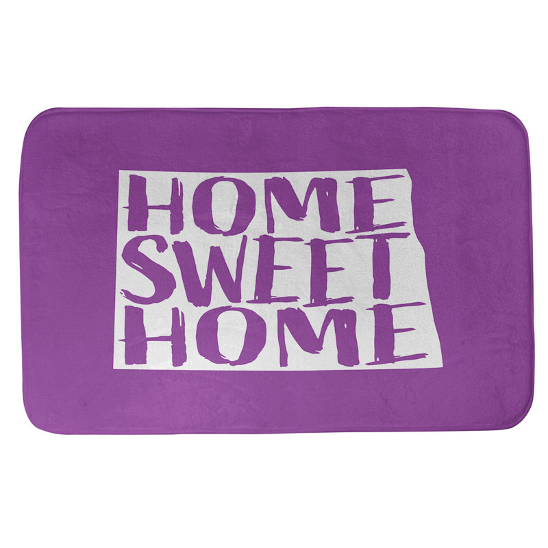 Tapis pour salle de bain north dakota home, l 21 po x L 34 po, Violet