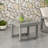 Modern Rustic Acacia Wood Patio Side Table, Sturdy Outdoor Accent Table for Backyard Garden