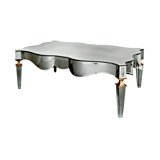 Solid Wood Extendable Mirrored Coffee Table