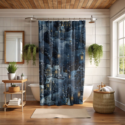 Rideau de douche Nightly Festive - Premium