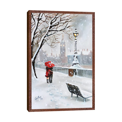 London In Winter by Gordon Bruce - Painting on Canvas