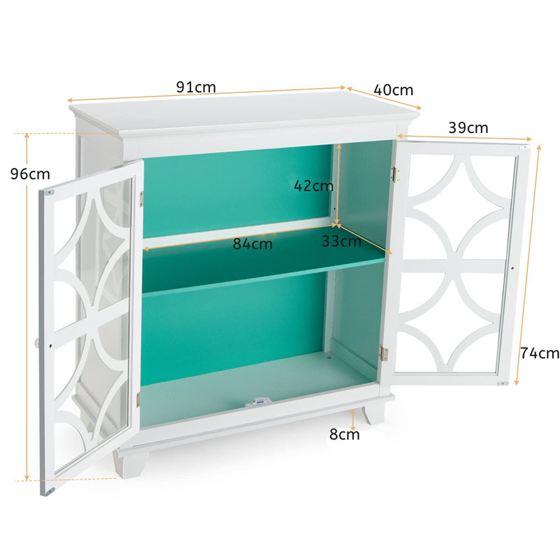 Gouaro 91cm Sideboard, Green
