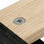 Cadre de lit plateforme King Size noir | Panneaux de particules robustes avec sommier à lattes en bois | Sommier non requis