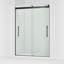 Levity Plus Less Sliding Shower Door, 81-5/8" H x 56-5/8 - 59-5/8" W, With 3/8" Thick Crystal Clear Glass-1606136321