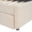 Lit plateforme tapissier avec lit gigogne, tête de lit lumineuse et port USB-1517373131-1517373135