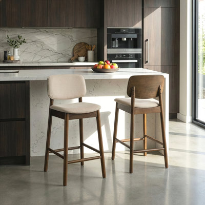 Tabouret de comptoir rembourré Farallones