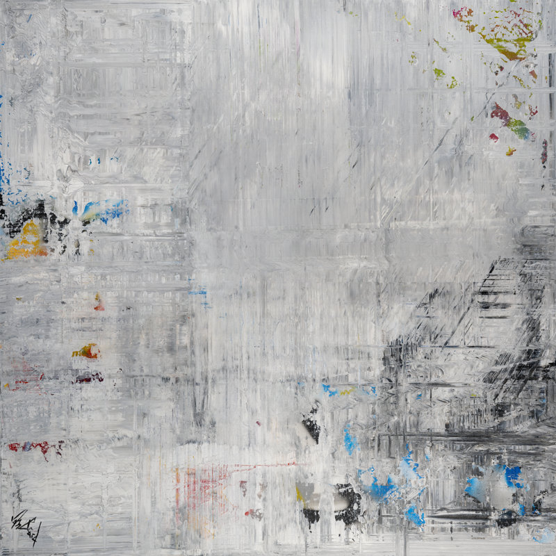 Abstract Print by John Beard, 24" H x 24" W  x1" D