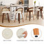 Tabouret de bar et de comptoir pivotant en similicuir-587073059-587073057
