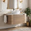 Wall Mounted Single Vanity Bathroom Vanity With Engineered Marble Top-1033845136