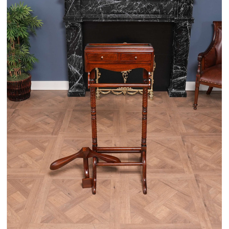 Solid Wood Freestanding Valet Stand